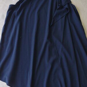 White House Black Market Sleeveless Longline Top Navy Blue Color Size M